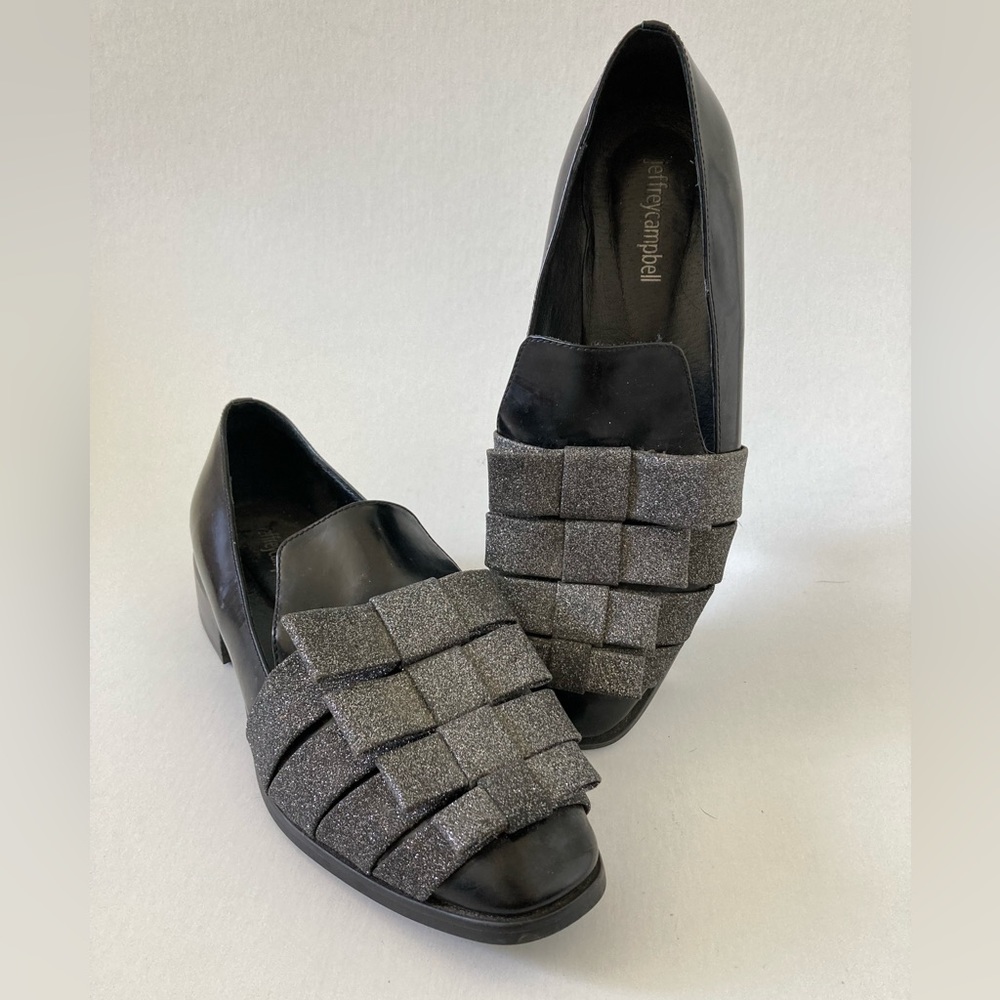 Jeffrey Campbell Bow Leather Flat Loafer